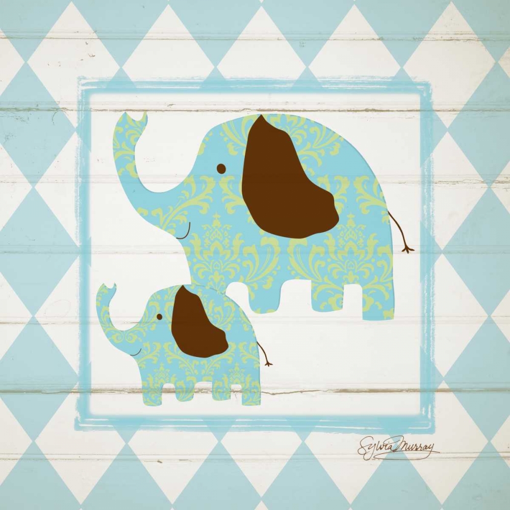 Elephants art print by Sylvia Murray for $57.95 CAD