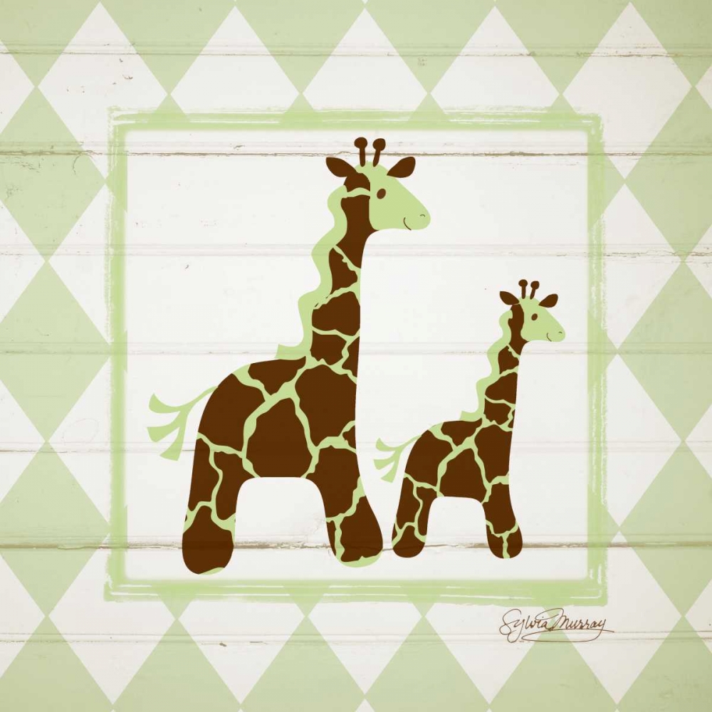 Giraffes art print by Sylvia Murray for $57.95 CAD