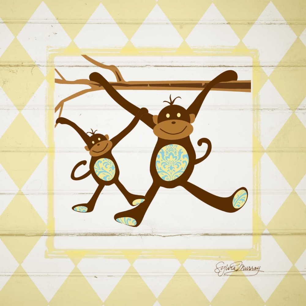Monkeys art print by Sylvia Murray for $57.95 CAD