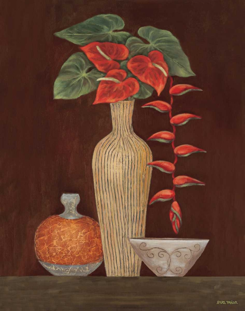 Red Anthuriums art print by Eva Misa for $57.95 CAD