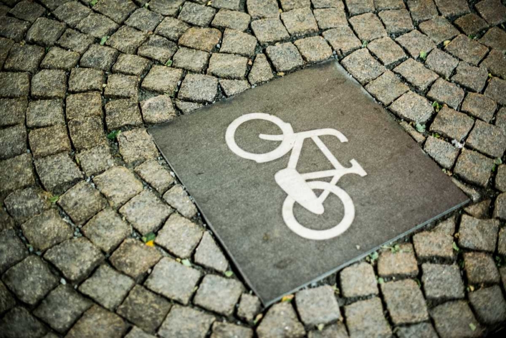 Amsterdam Bike Path art print by Erin Berzel for $57.95 CAD