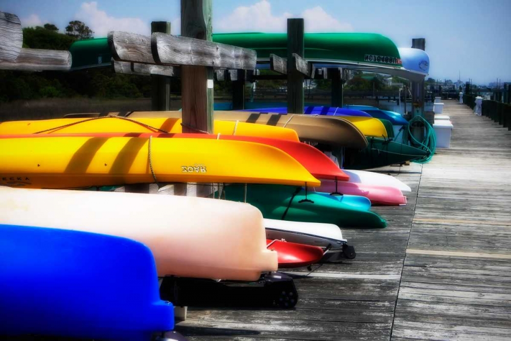 Kayaks I art print by Alan Hausenflock for $57.95 CAD