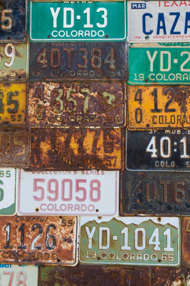 License Plates II art print by Kathy Mahan for $57.95 CAD