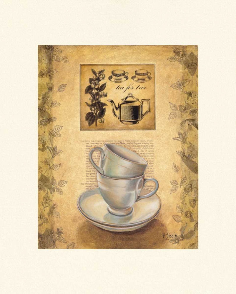 Tea for Two art print by Valerie Sjodin for $57.95 CAD