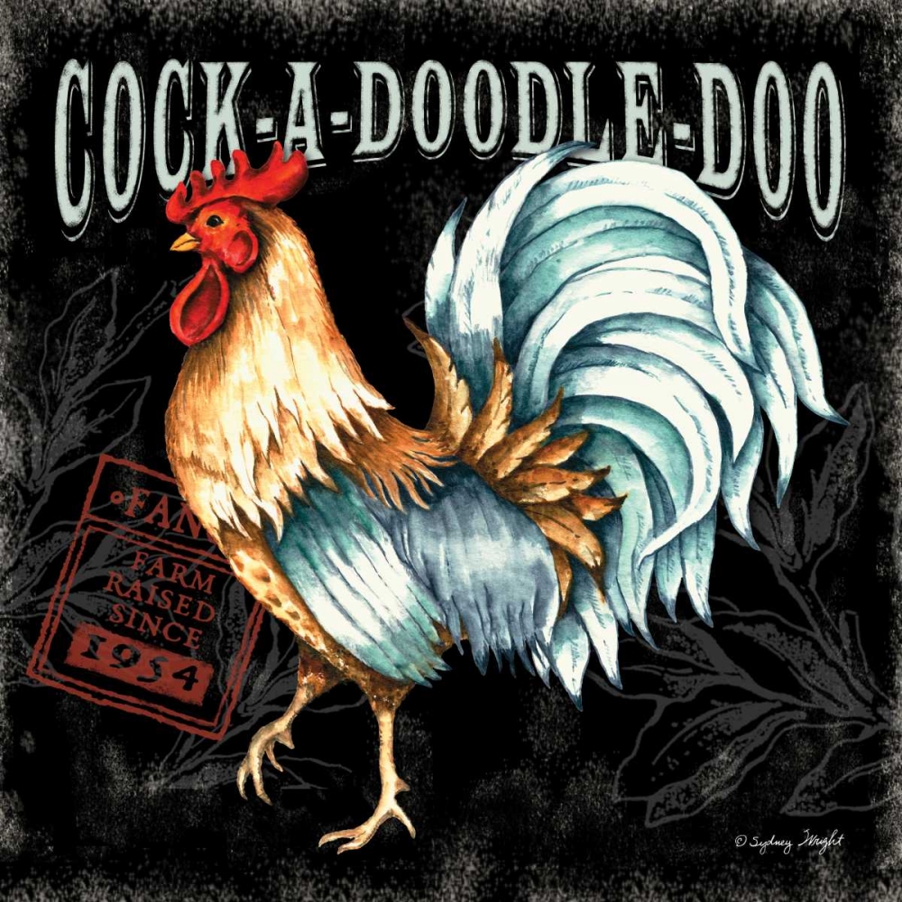 Cock-a-doodle-do II art print by Sydney Wright for $57.95 CAD