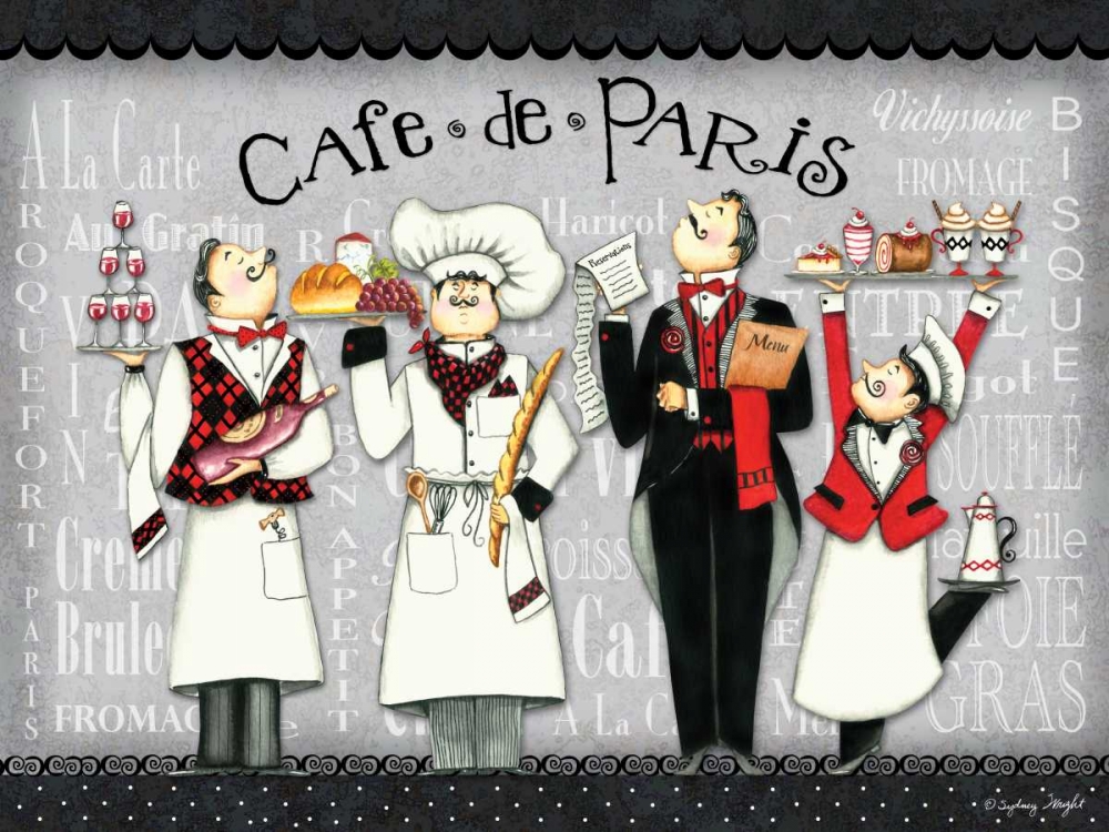 French Chefs art print by Sydney Wright for $57.95 CAD