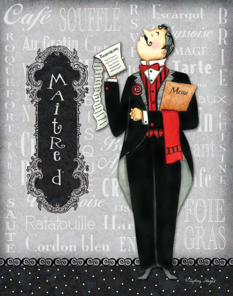 Maitre D art print by Sydney Wright for $57.95 CAD