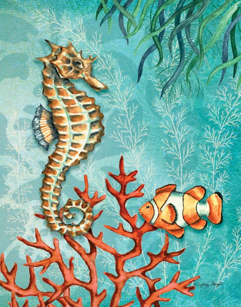 Seahorse art print by Sydney Wright for $57.95 CAD