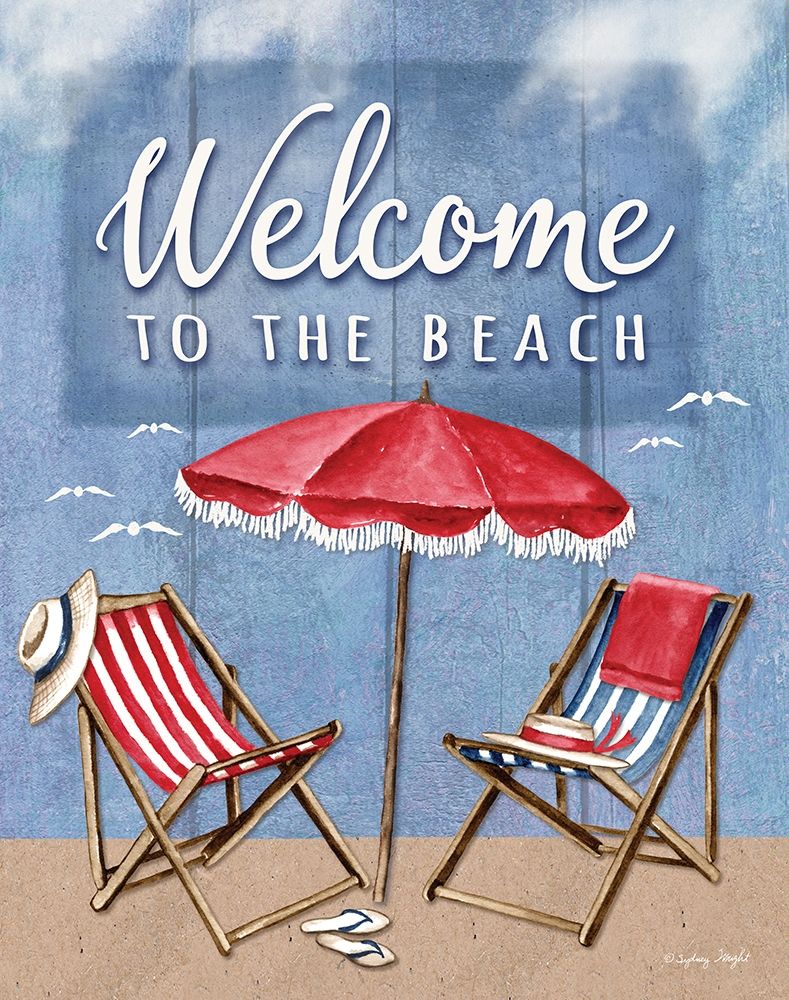 Welcome to the Beach art print by Sydney Wright for $57.95 CAD