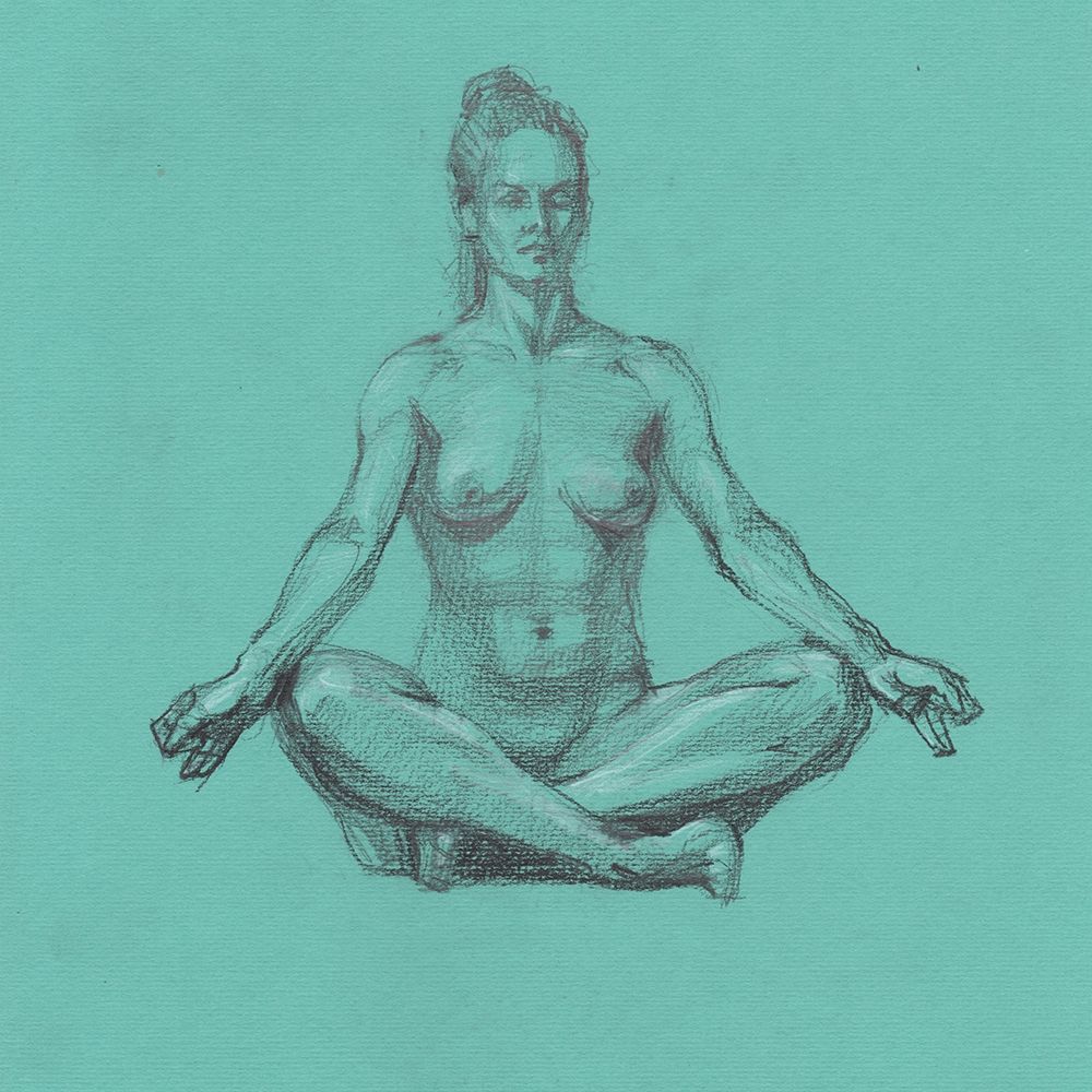 Asan yoga nude art art print by Samira Yanushkova for $57.95 CAD