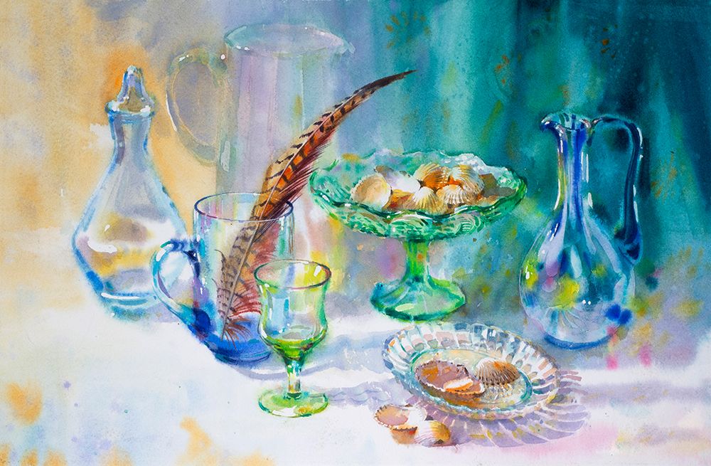 Still Life With Seashells art print by Samira Yanushkova for $57.95 CAD