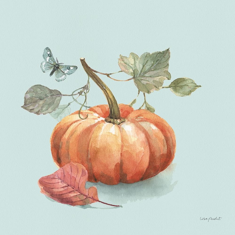 Autumn in Nature 04 on Aqua art print by Lisa Audit for $57.95 CAD