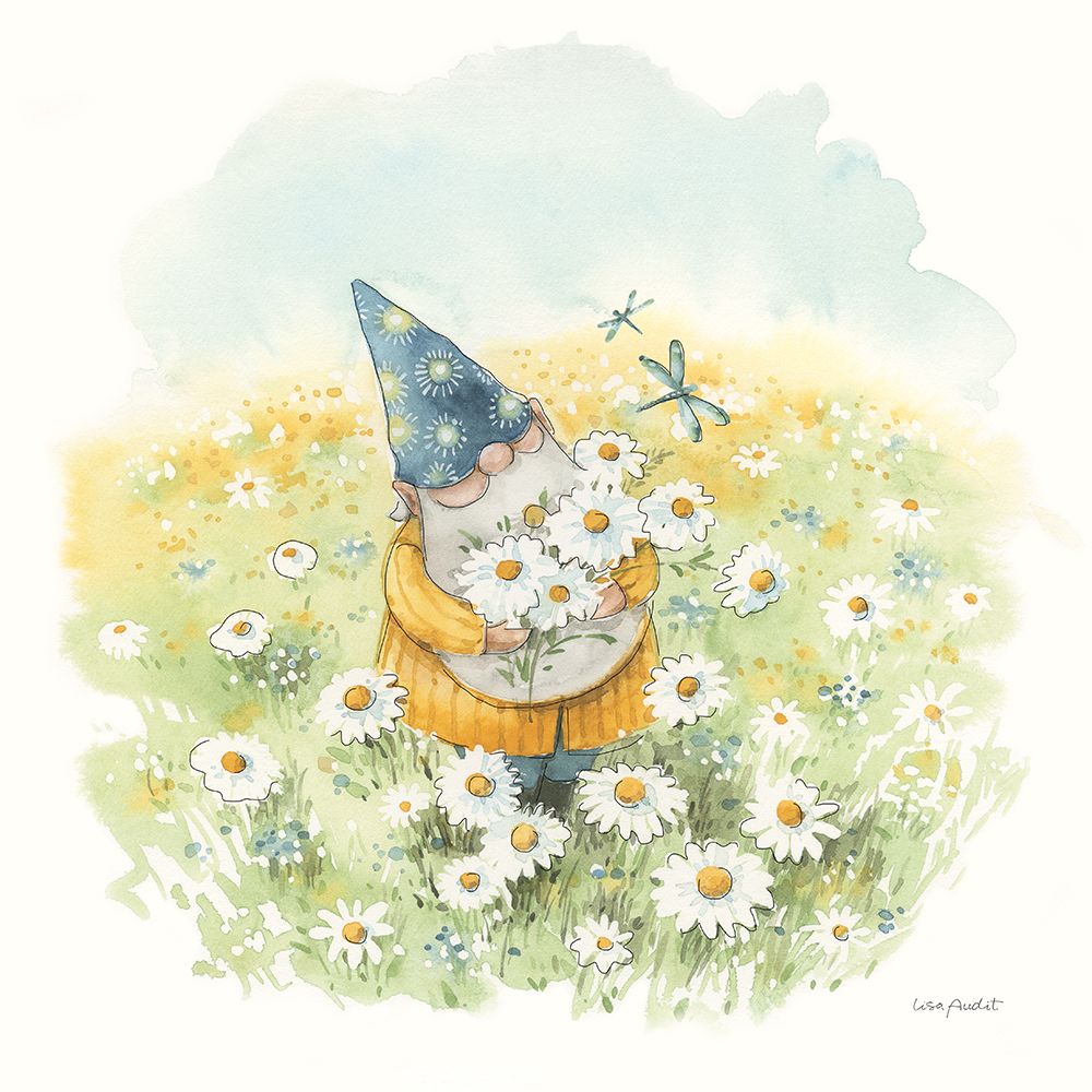 Everyday Gnomes V-Daisy art print by Lisa Audit for $57.95 CAD