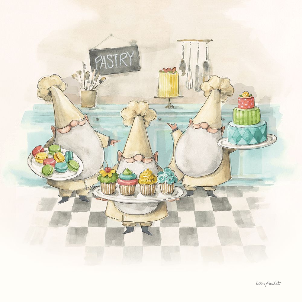 Everyday Gnomes VI-Pastry art print by Lisa Audit for $57.95 CAD