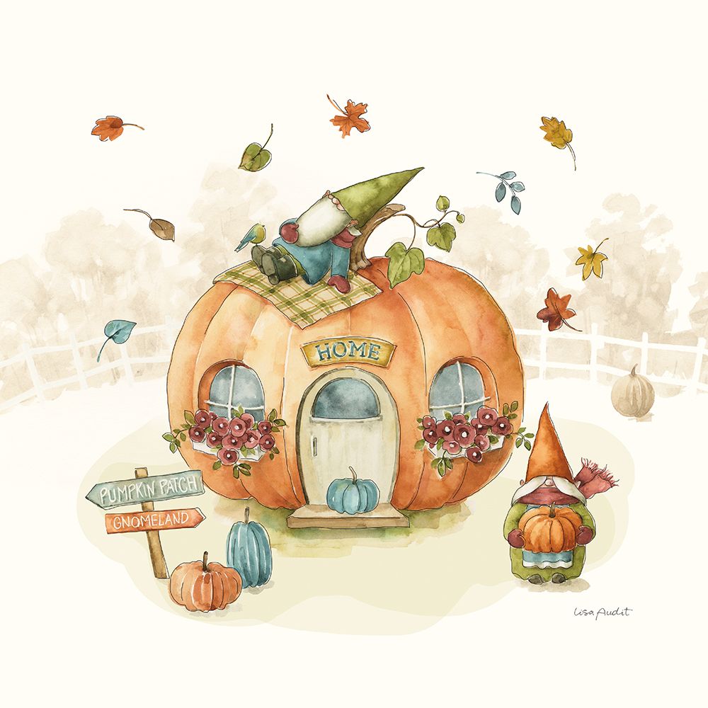 Everyday Gnomes X-Pumpkin art print by Lisa Audit for $57.95 CAD