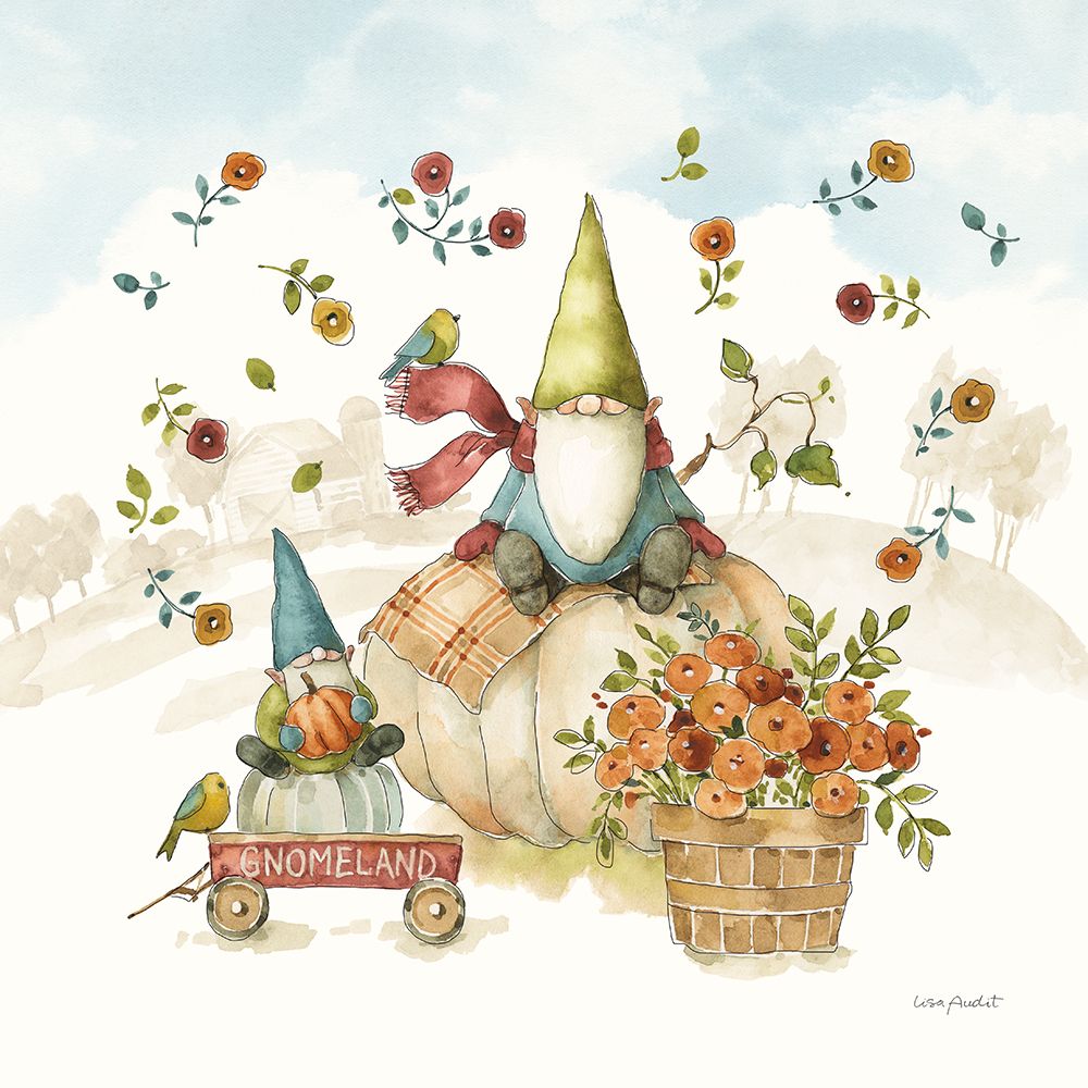 Everyday Gnomes XI-Harvest art print by Lisa Audit for $57.95 CAD