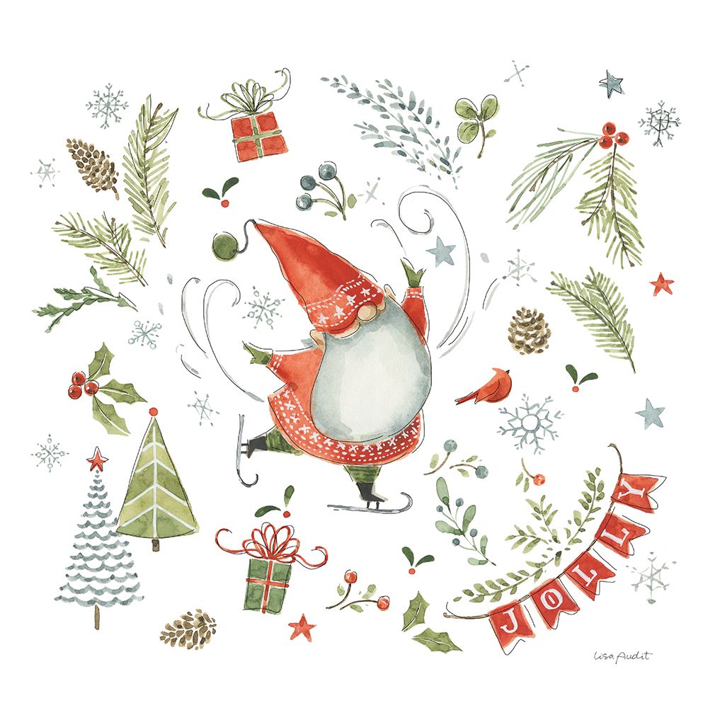 Everyday Gnomes XII-Holiday art print by Lisa Audit for $57.95 CAD