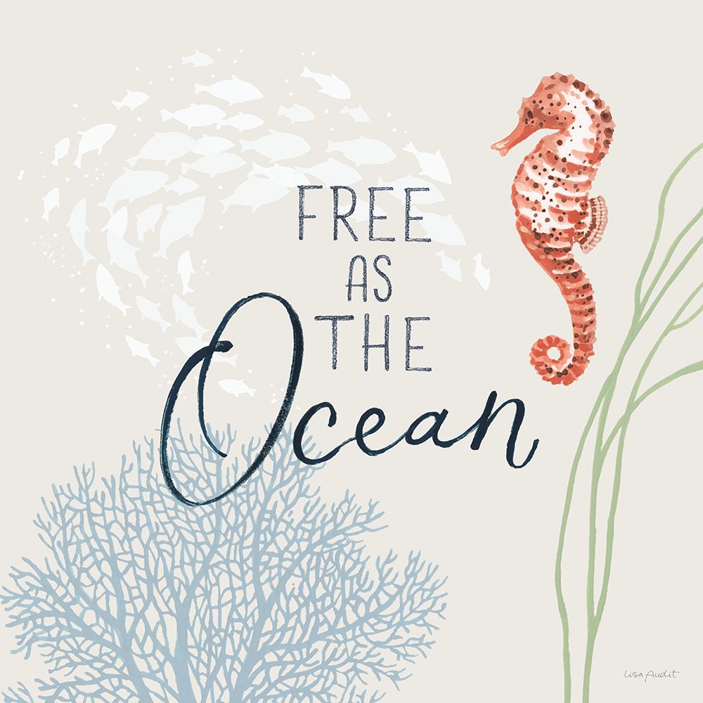 Free As the Ocean IX on Sand art print by Lisa Audit for $57.95 CAD