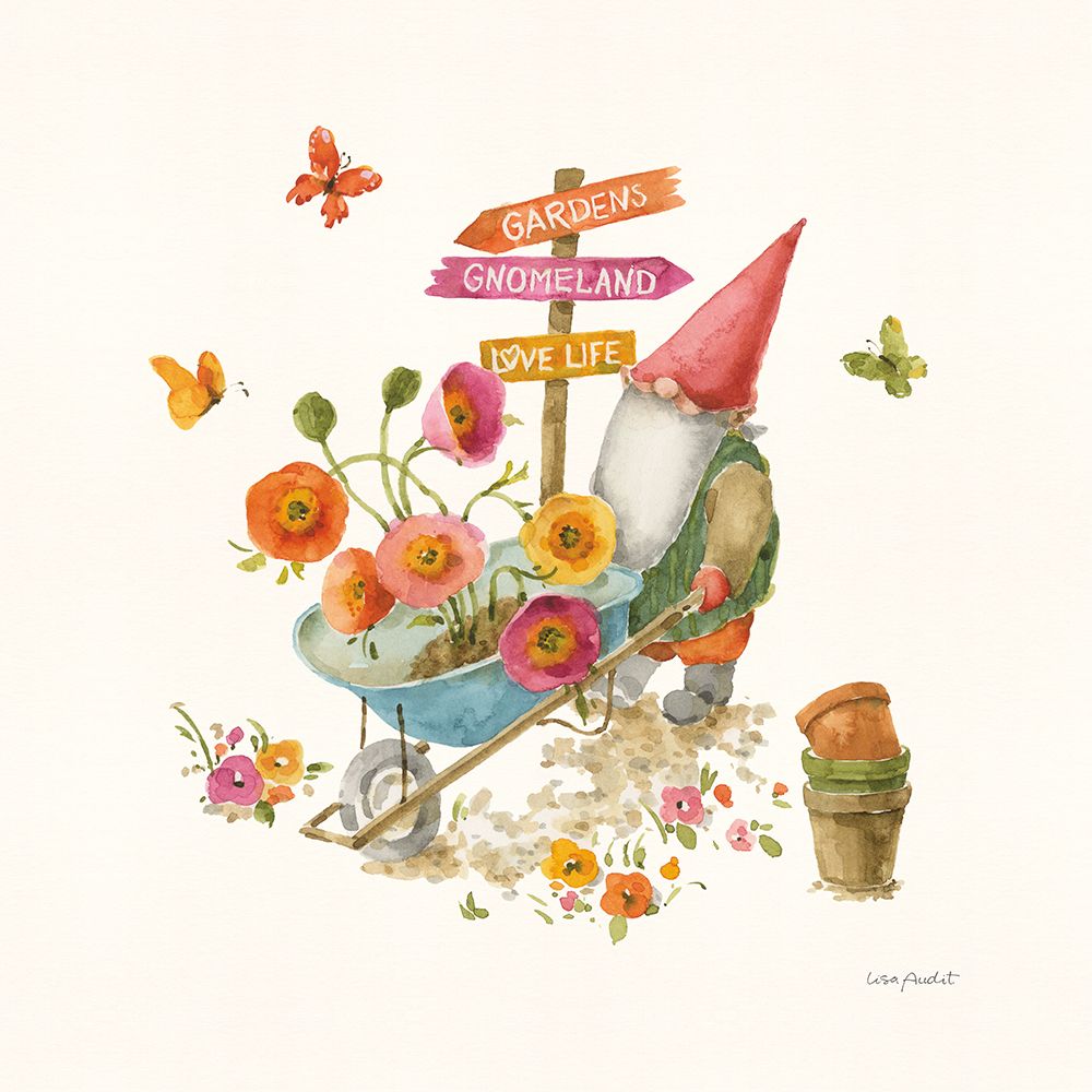 Garden Gnomes VI art print by Lisa Audit for $57.95 CAD