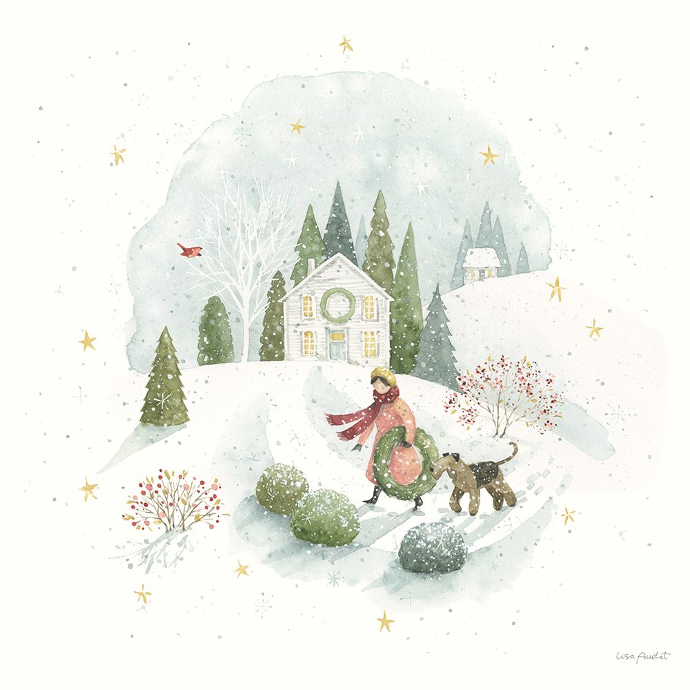 Magical Winterland II art print by Lisa Audit for $57.95 CAD