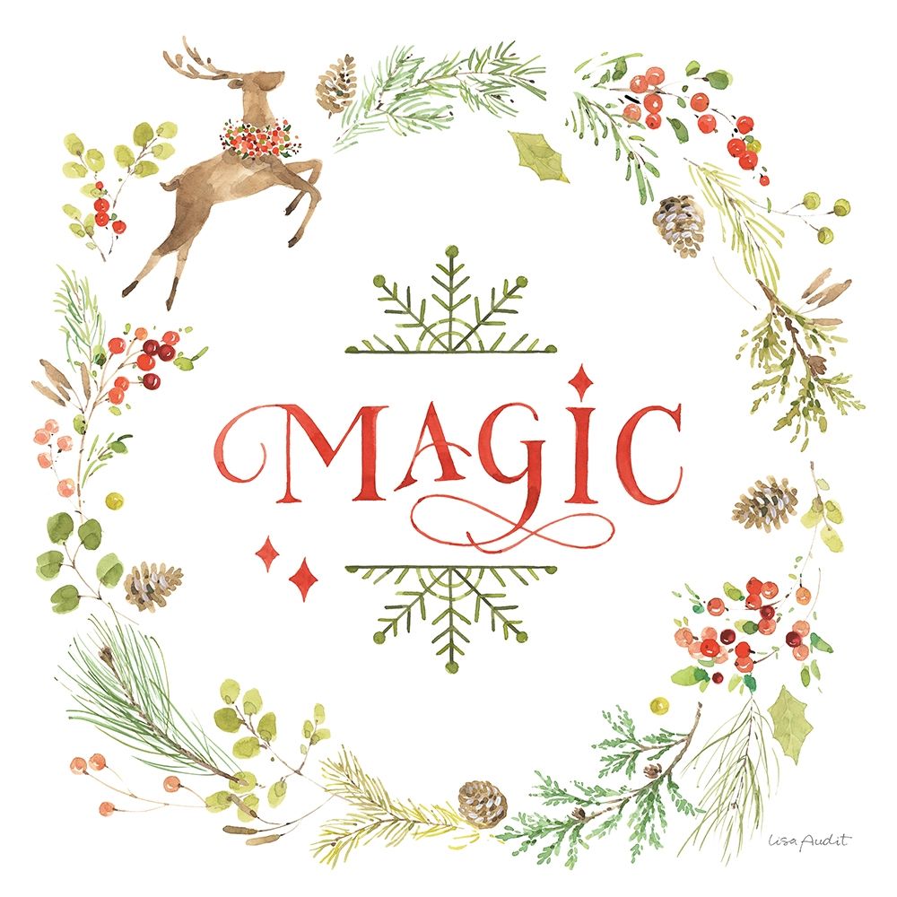 Merry And Bright 06 art print by Lisa Audit for $57.95 CAD