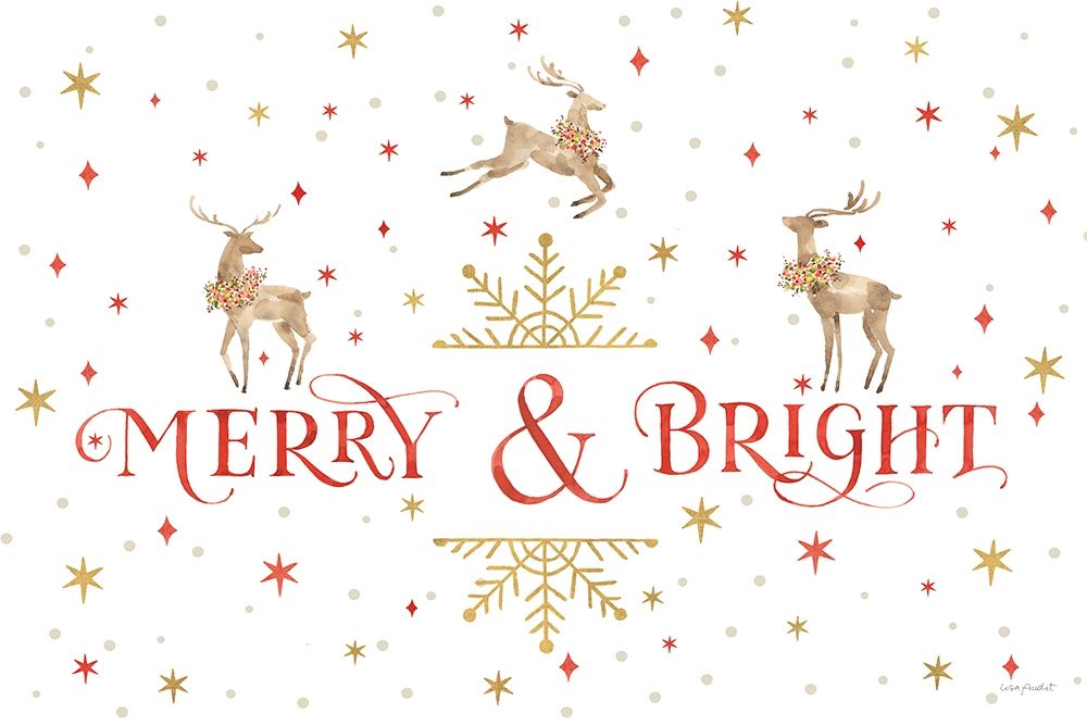Merry And Bright 08 art print by Lisa Audit for $57.95 CAD