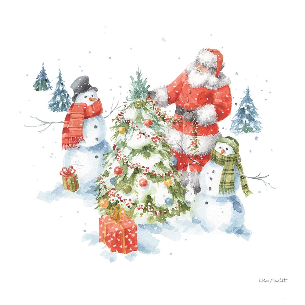 Welcoming Santa 08 art print by Lisa Audit for $57.95 CAD