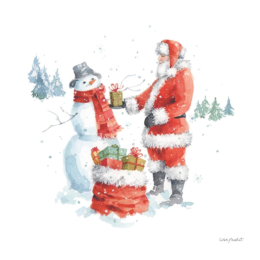 Welcoming Santa 09 art print by Lisa Audit for $57.95 CAD