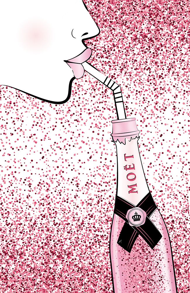 Moet Drink Pink art print by Aesthete for $57.95 CAD