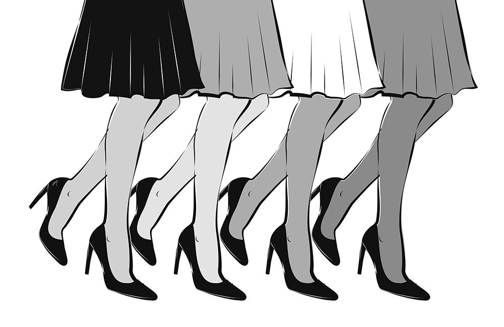 Legs Black and White art print by Aesthete for $57.95 CAD