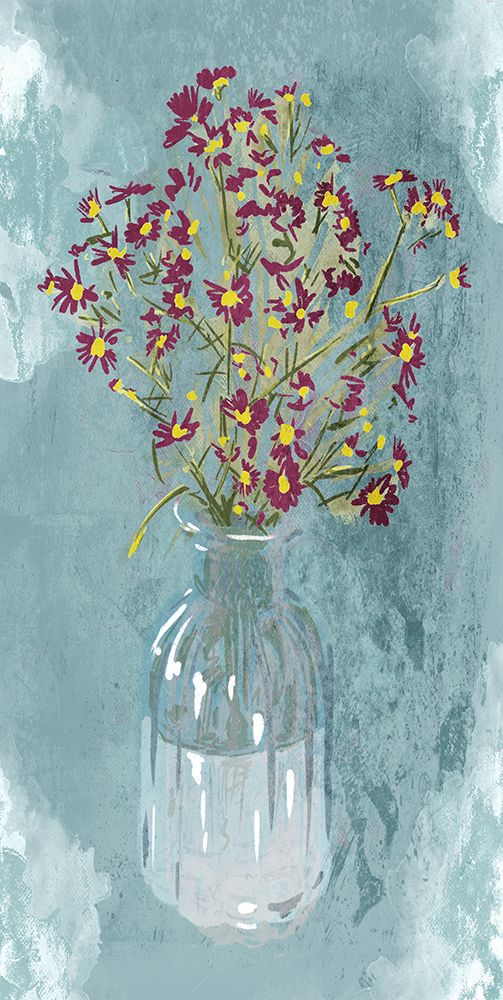 Purple Flowers art print by Adebowale for $57.95 CAD
