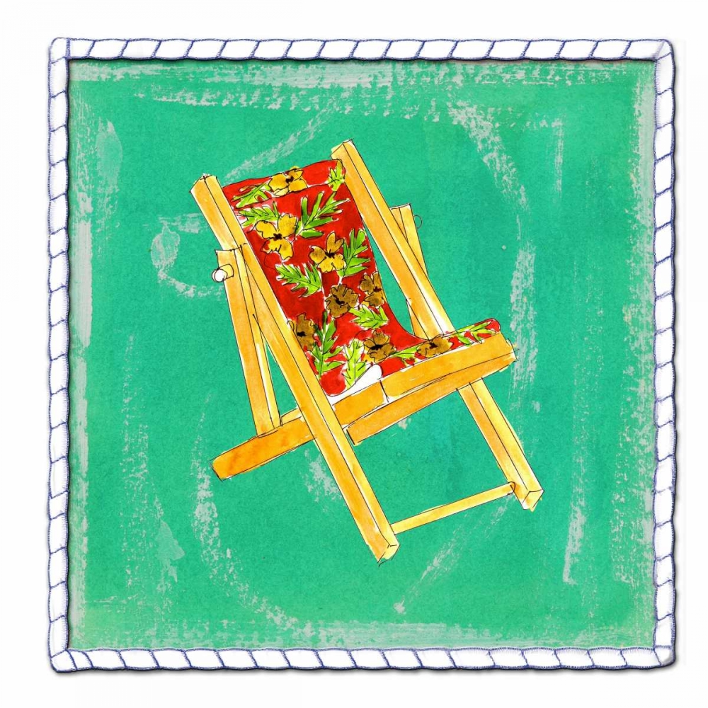 Beach Chair art print by Anne Ormsby for $57.95 CAD