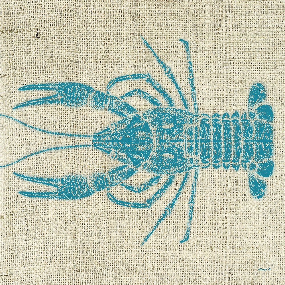 Lobster Linen art print by Alonzo Saunders for $57.95 CAD