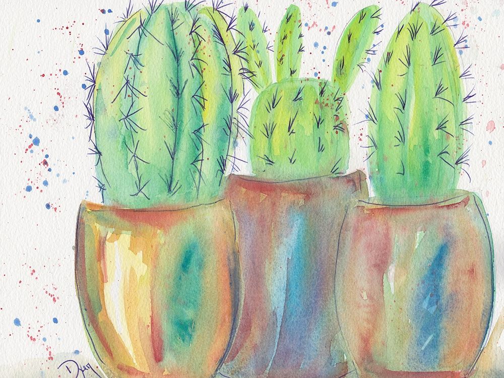 Cactus Party art print by Beverly Dyer for $57.95 CAD