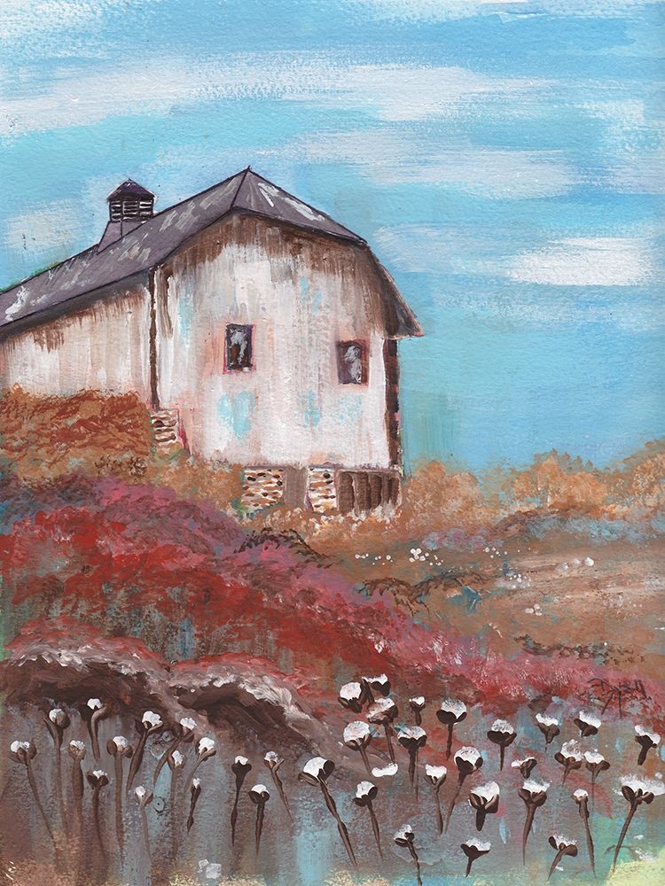 Cotton Farm Barn art print by Beverly Dyer for $57.95 CAD