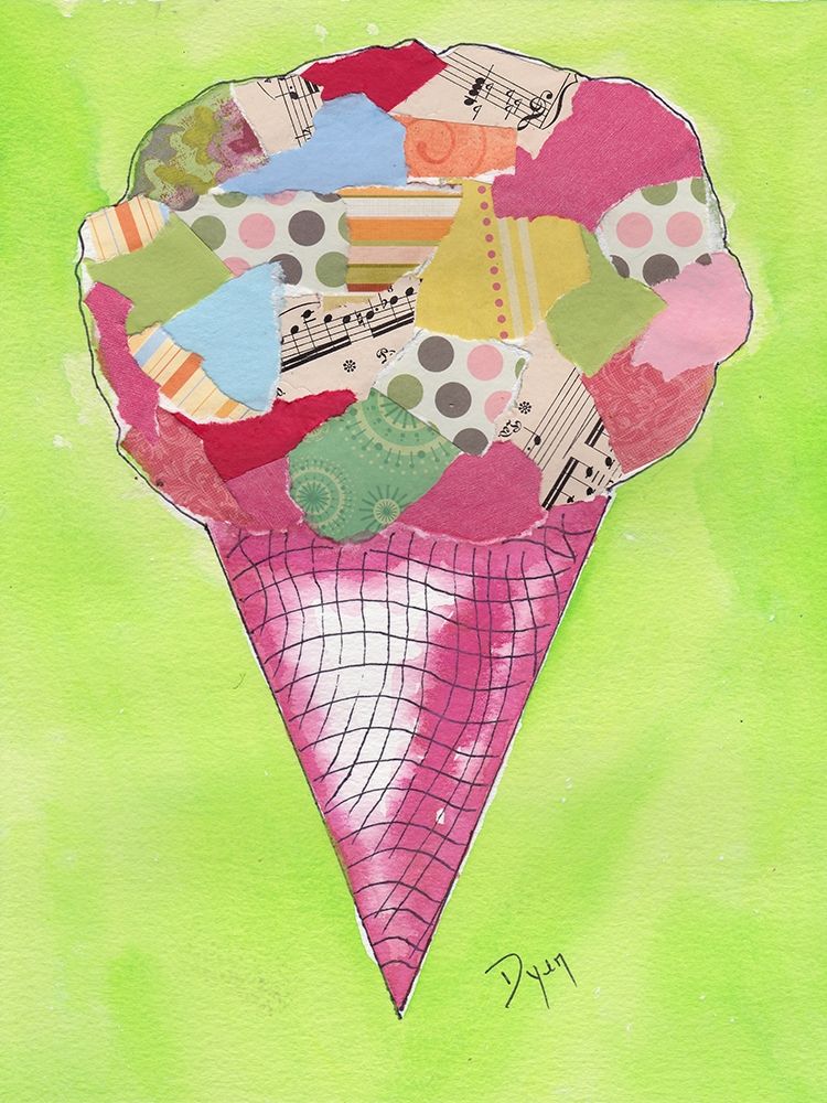 Ice Cream Cone 2 art print by Beverly Dyer for $57.95 CAD