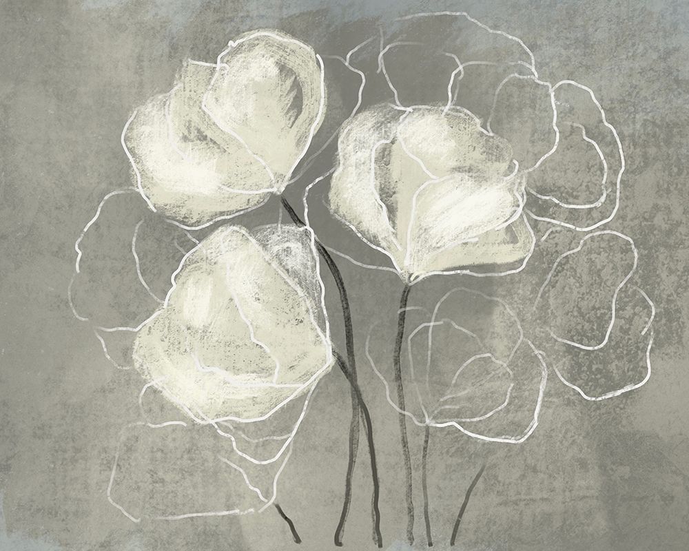 Sketched White Blooms 1 art print by Boho Hue Studio for $57.95 CAD