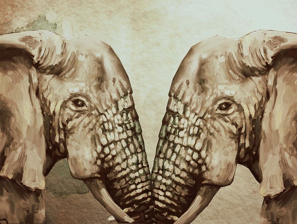 Mirror Elephants art print by Boho Hue Studio for $57.95 CAD