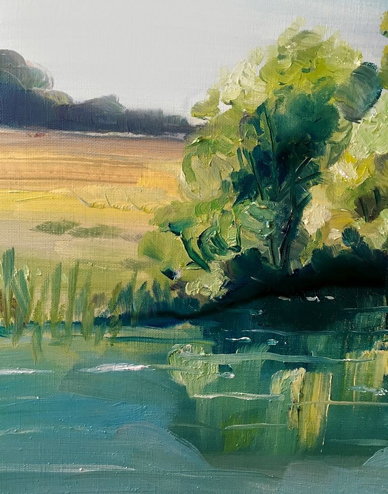 Landscape Along a River art print by Boho Hue Studio for $57.95 CAD