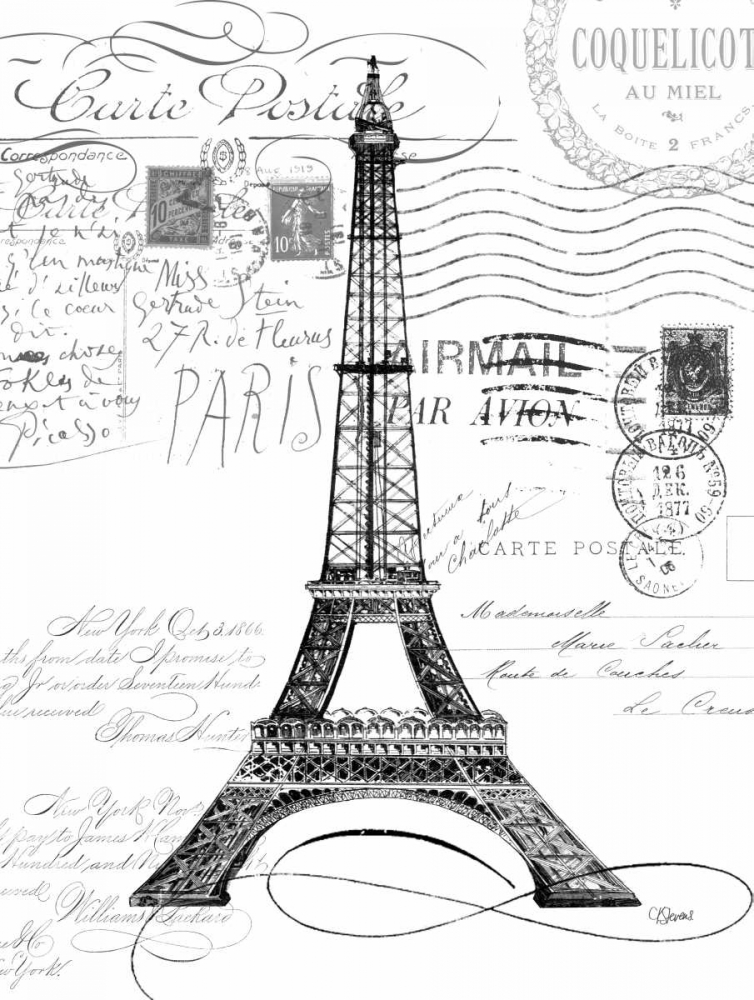 Eco Vintage Paris 1 art print by Carole Stevens for $57.95 CAD