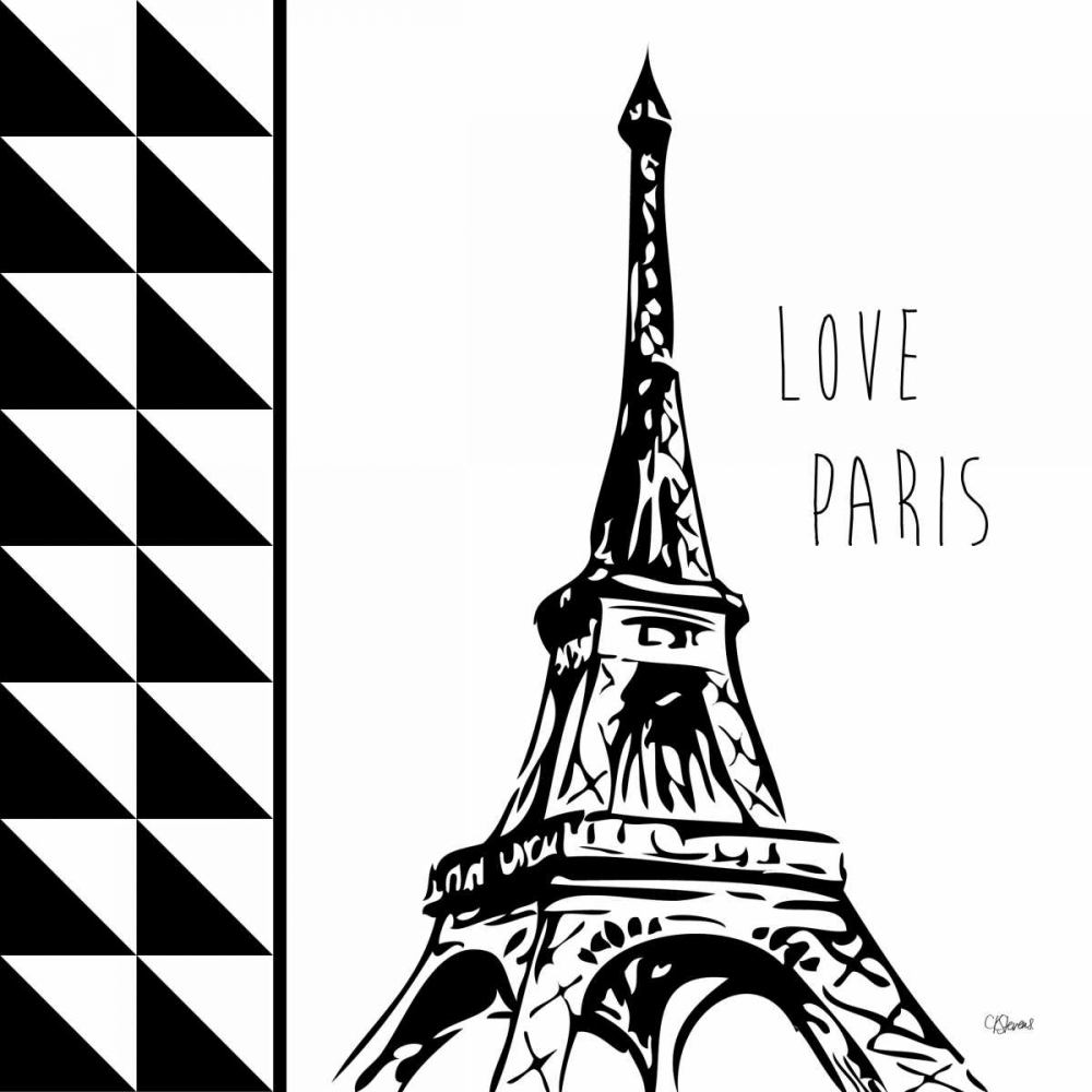 Love Paris art print by Carole Stevens for $57.95 CAD