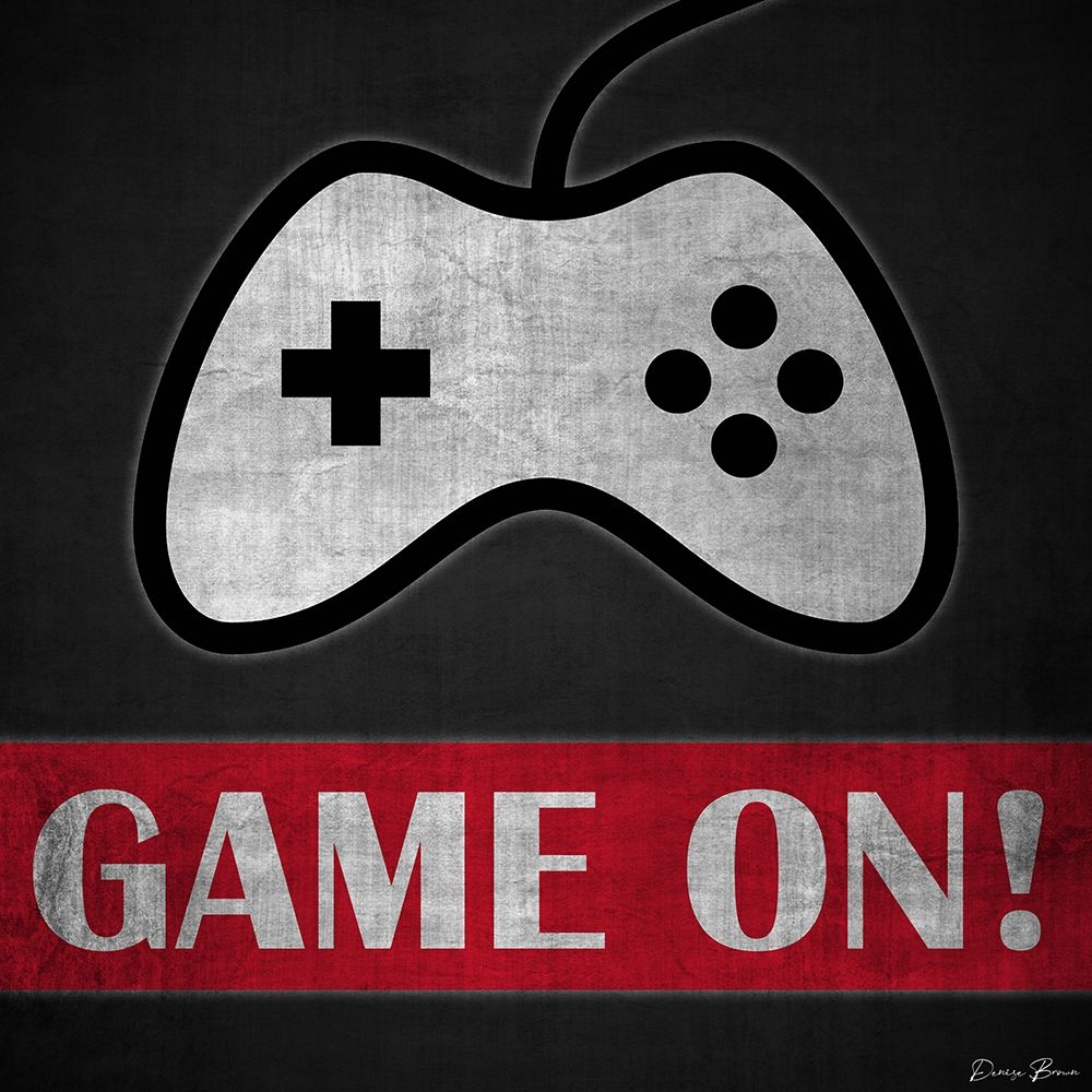 Game On 2 Red art print by Denise Brown for $57.95 CAD