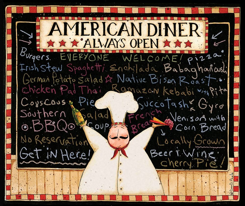 American Diner art print by Dan DiPaolo for $57.95 CAD