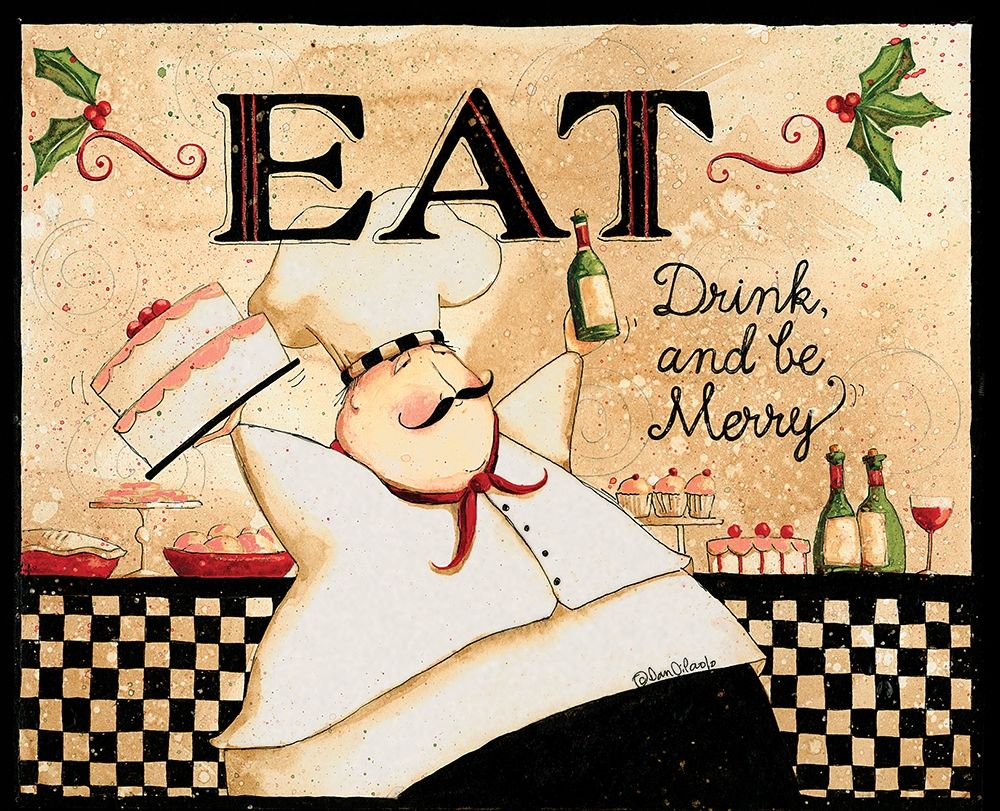Eat Drink Be Merry art print by Dan DiPaolo for $57.95 CAD