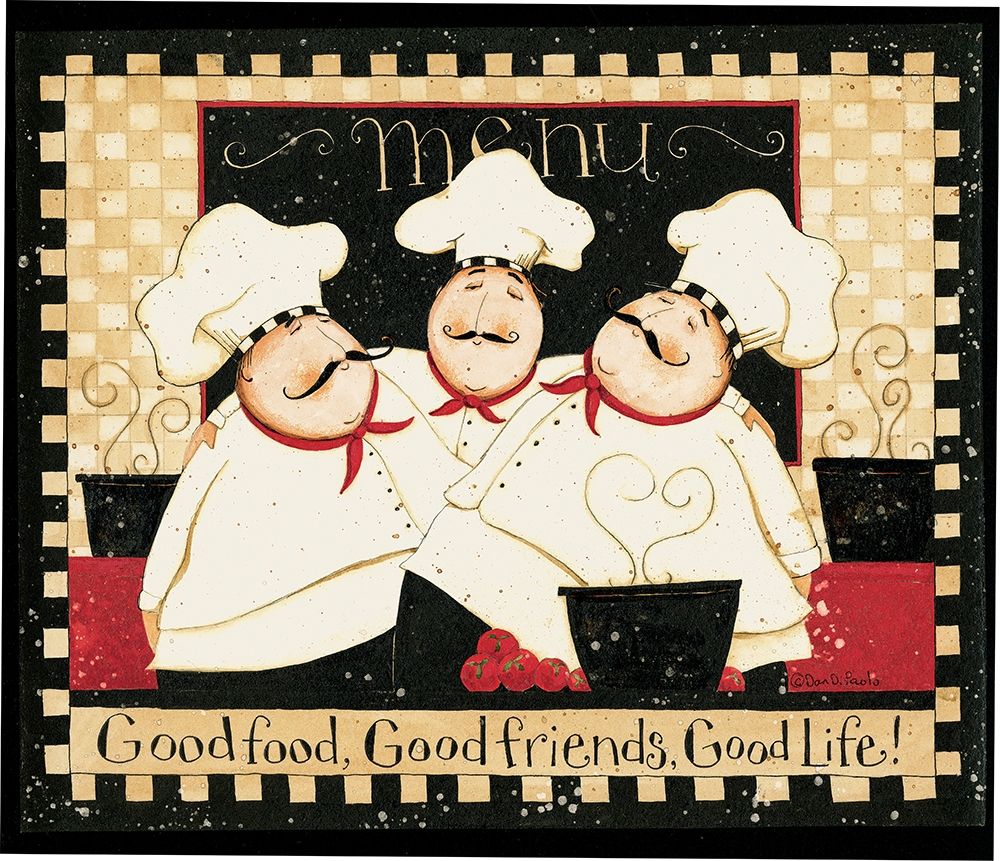 Good Food Good Friends 2 art print by Dan DiPaolo for $57.95 CAD