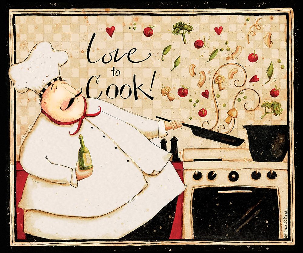 Love To Cook art print by Dan DiPaolo for $57.95 CAD