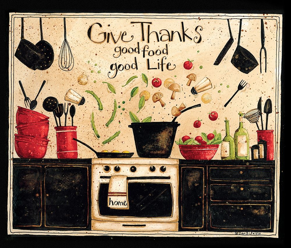 Give Thanks Good Food art print by Dan DiPaolo for $57.95 CAD