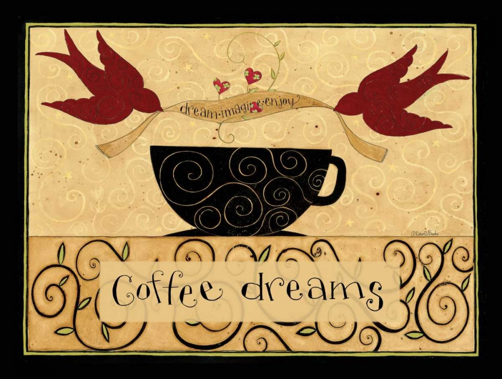 Coffee Makes Me Fly art print by Dan DiPaolo for $57.95 CAD