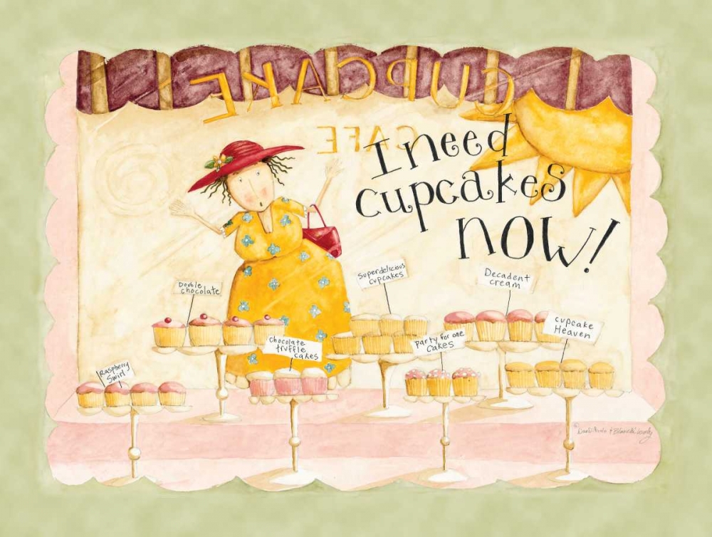 Need Cupcakes Now art print by Dan DiPaolo for $57.95 CAD