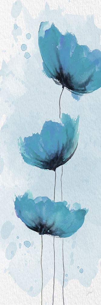 Blue Poppies 1 art print by Diane Stimson for $57.95 CAD